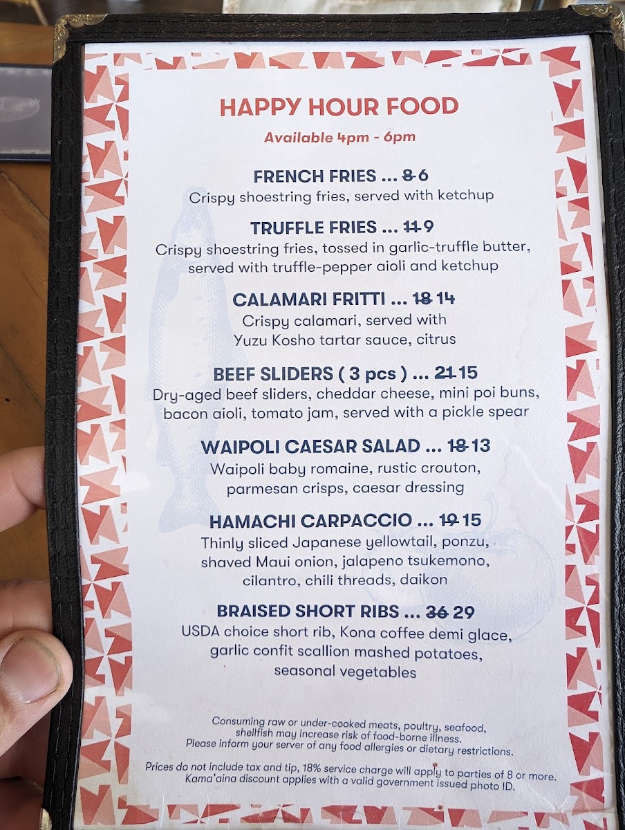 DECK. at Queen Kapiʻolani Hotel Menu - Image 3