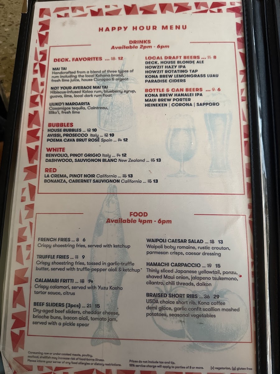 DECK. at Queen Kapiʻolani Hotel Menu - Image 5